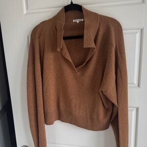 Reformation Brown Women's Cropped Sweater